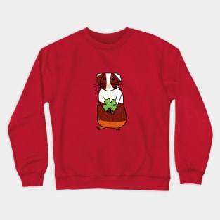 Guinea Pig with shamrock Crewneck Sweatshirt